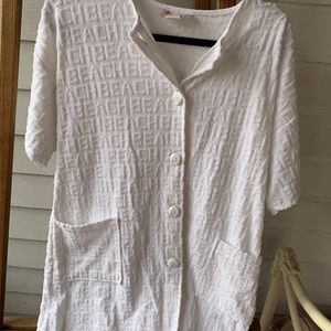 Vintage White Beach Cover Up